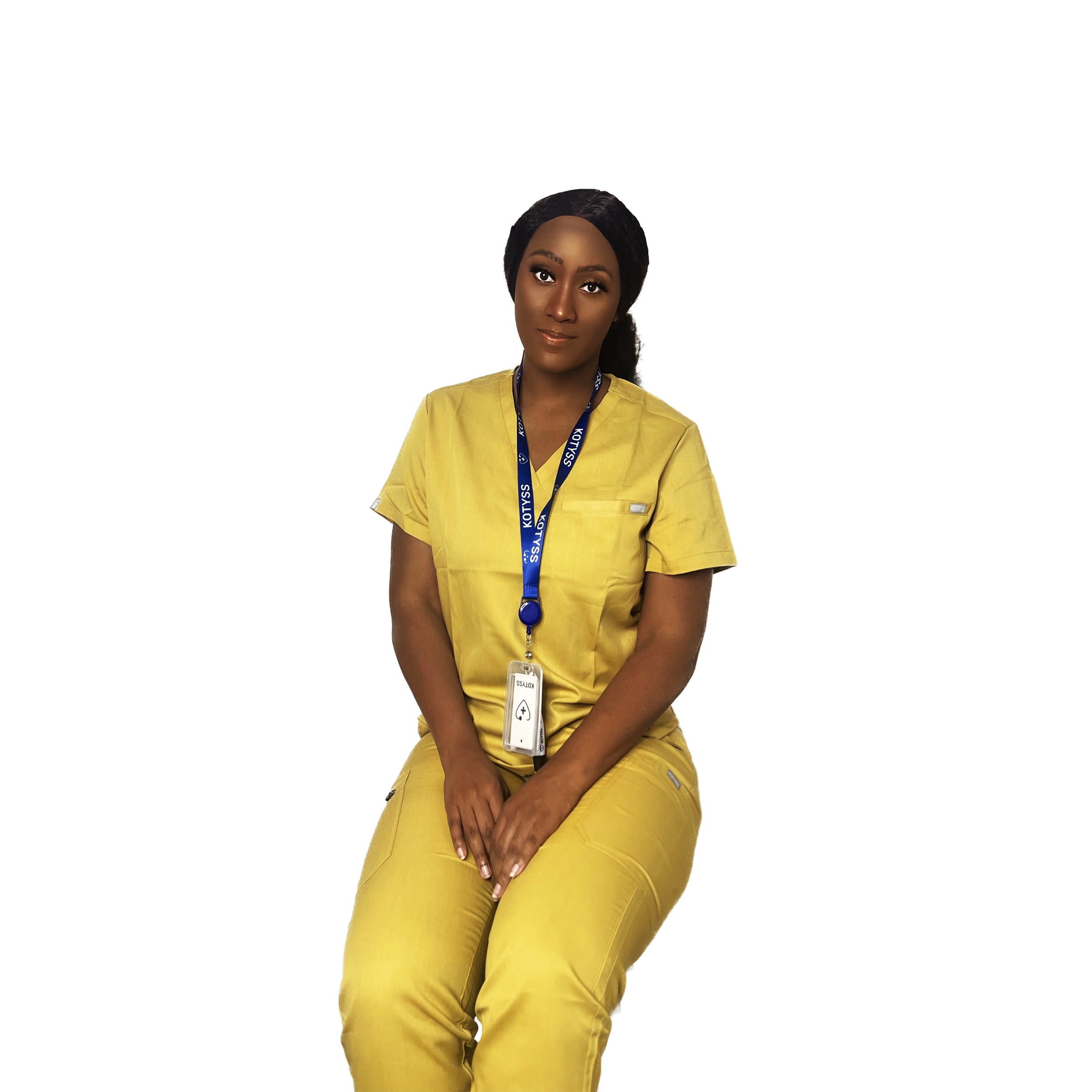 V-Neck Top and Scrub Jogger - Kotyss
