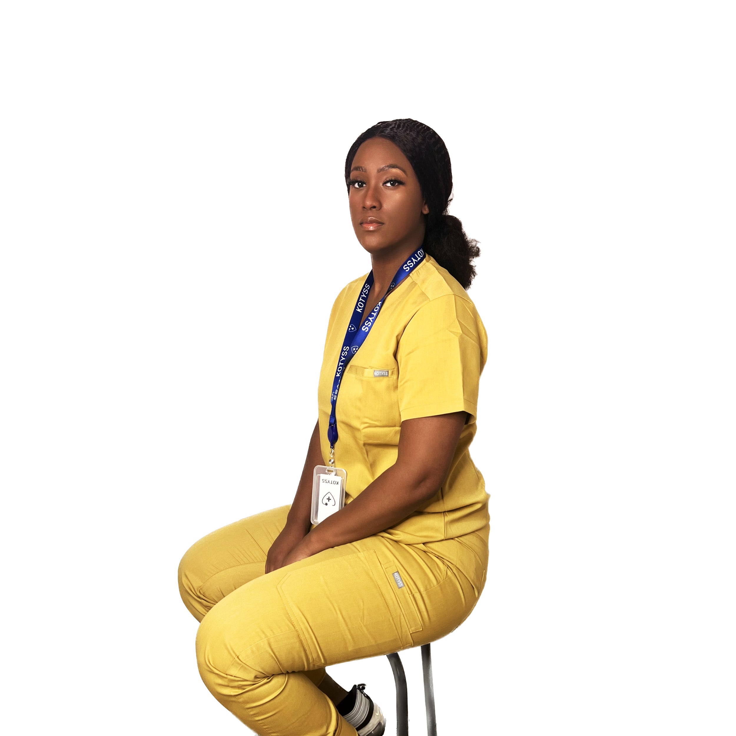 V-Neck Top and Scrub Jogger - Kotyss