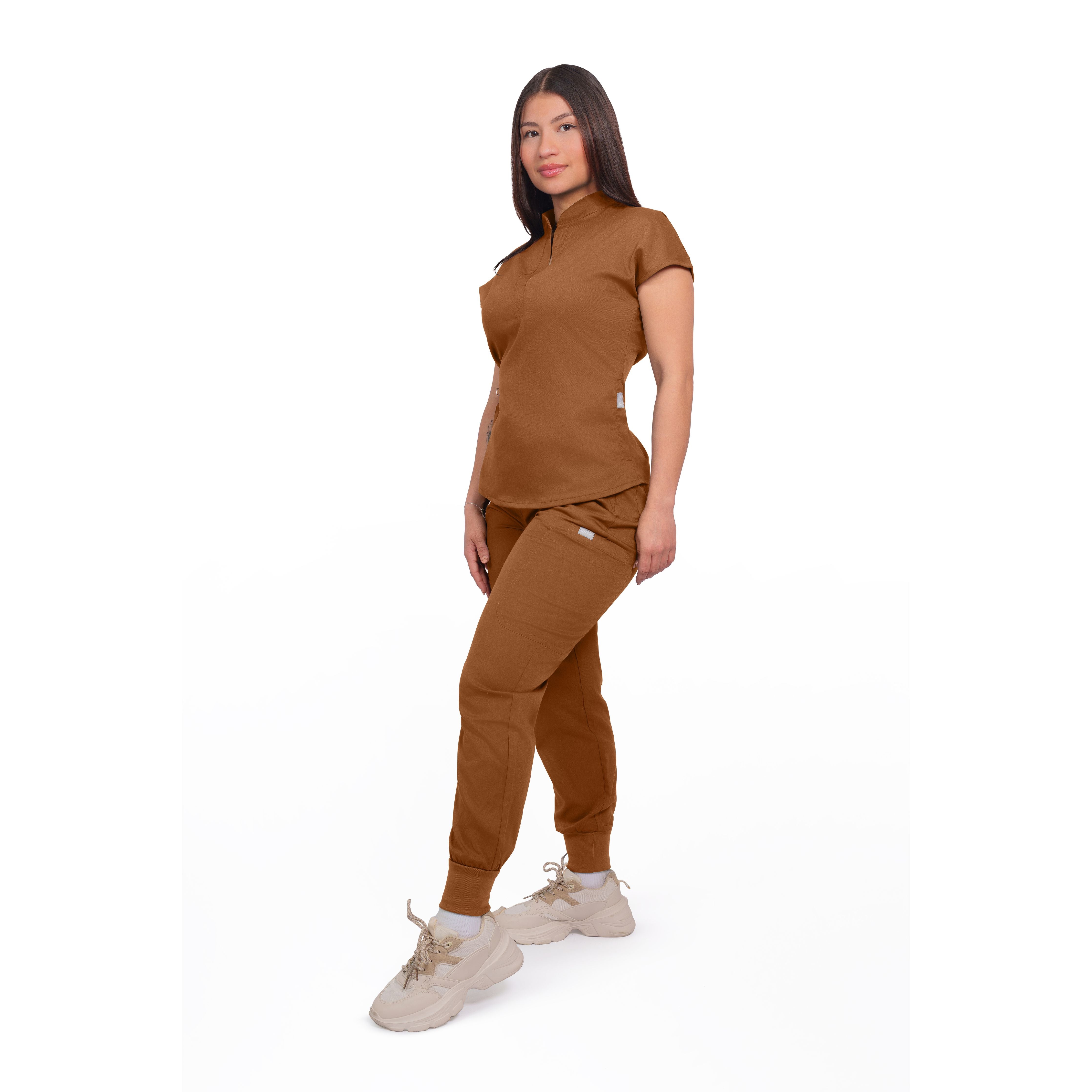 Collared Top & Jogger Scrub Set
