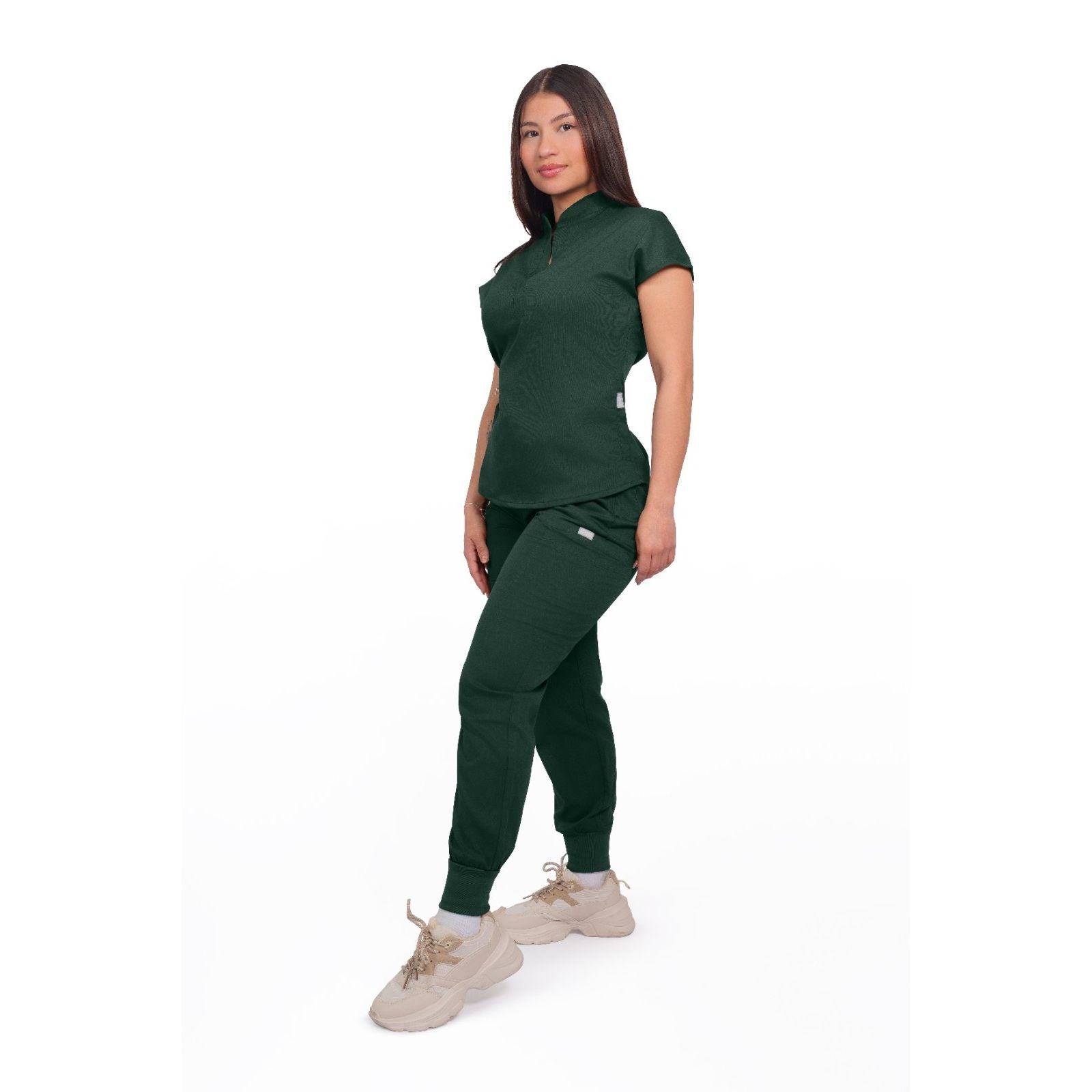 Collared Top & Jogger Scrub Set