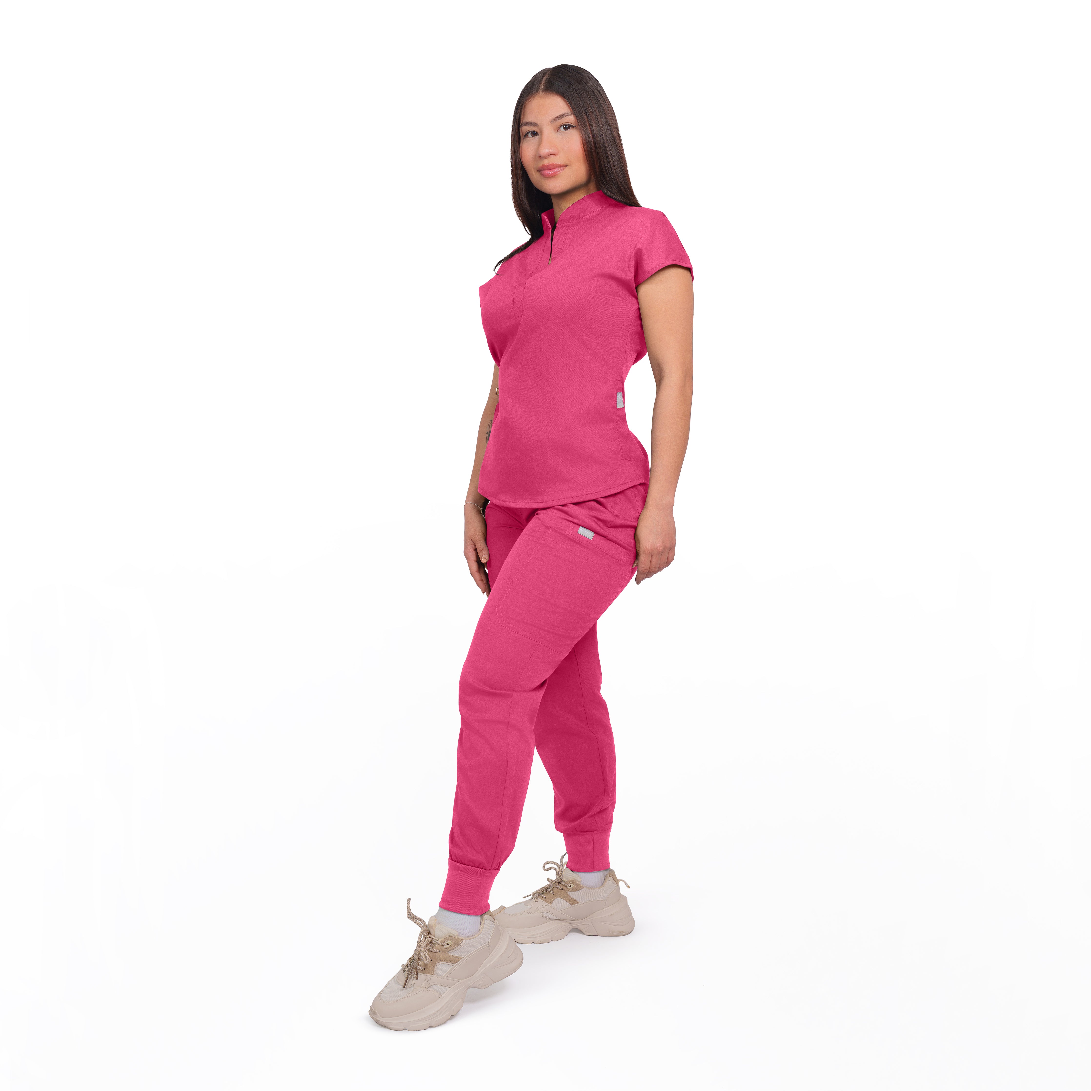 Collared Top & Jogger Scrub Set