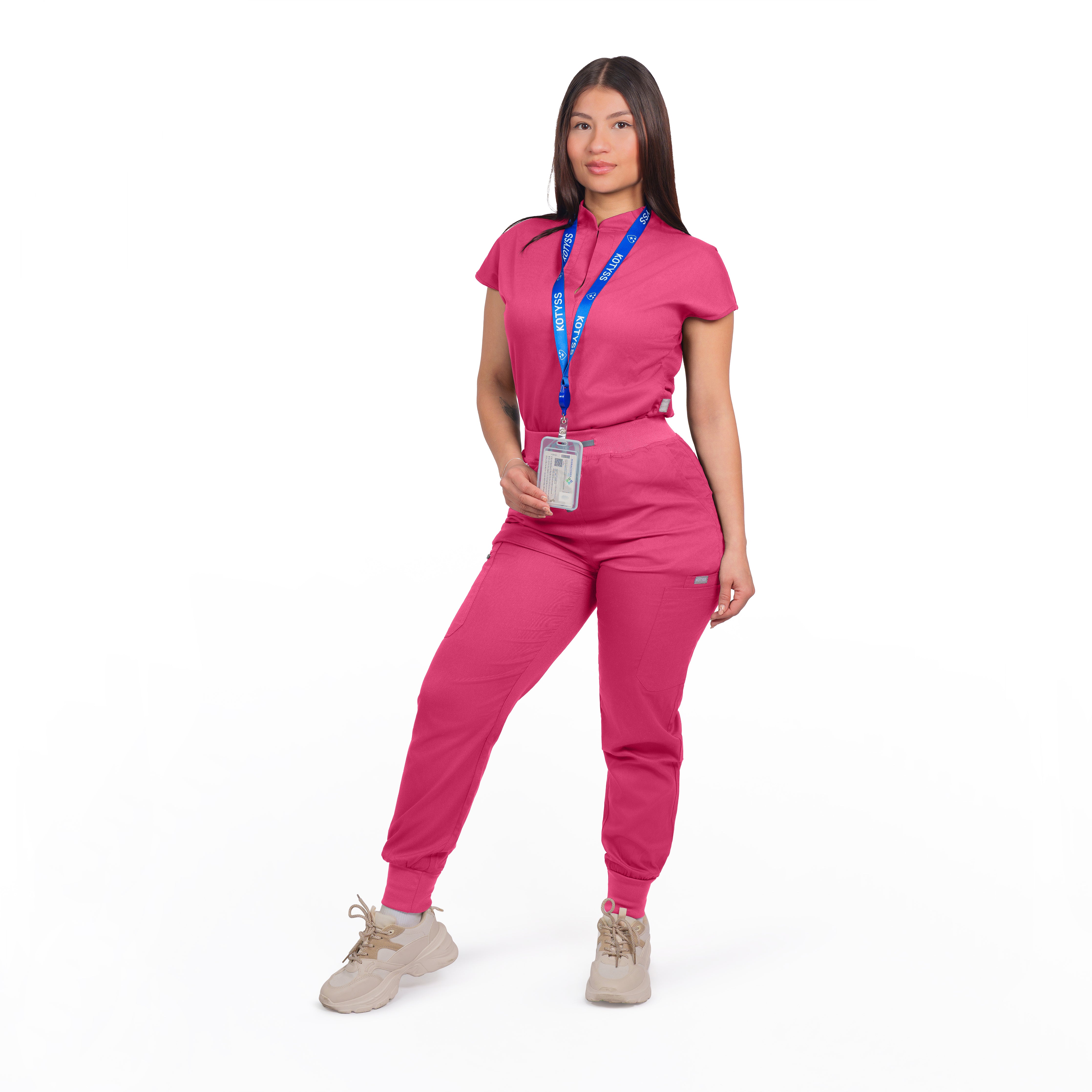 Collared Top & Jogger Scrub Set