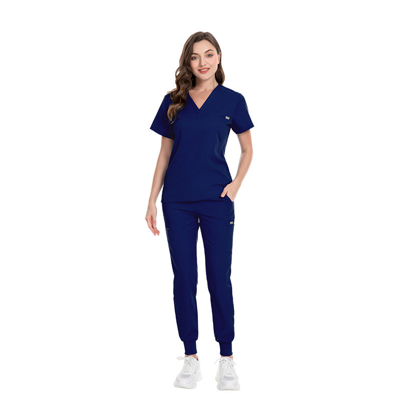 V-Neck Top and Scrub Jogger - Kotyss