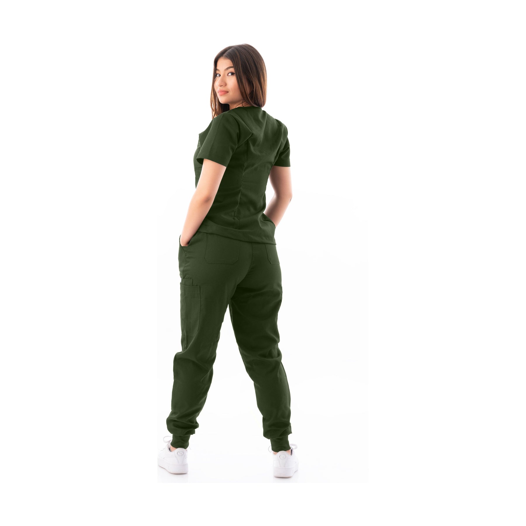 V-Neck Top and Scrub Jogger - Kotyss