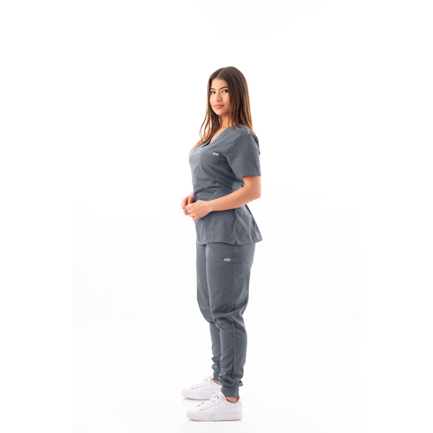 V-Neck top and Scrub Jogger - Kotyss