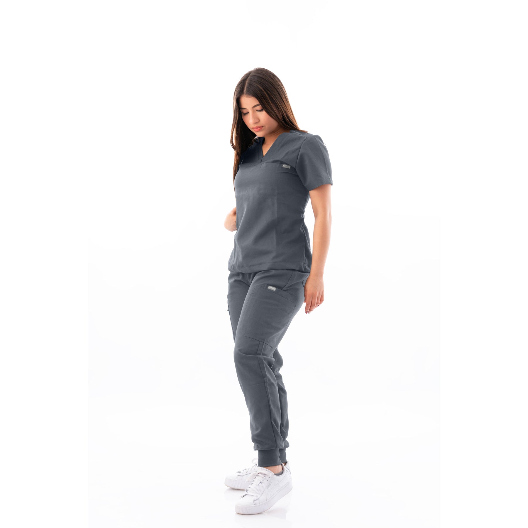 V-Neck top and Scrub Jogger - Kotyss